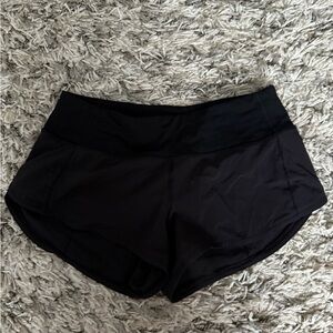 LULULEMON Black Speed Up Low-Rise Lined Short 2.5
